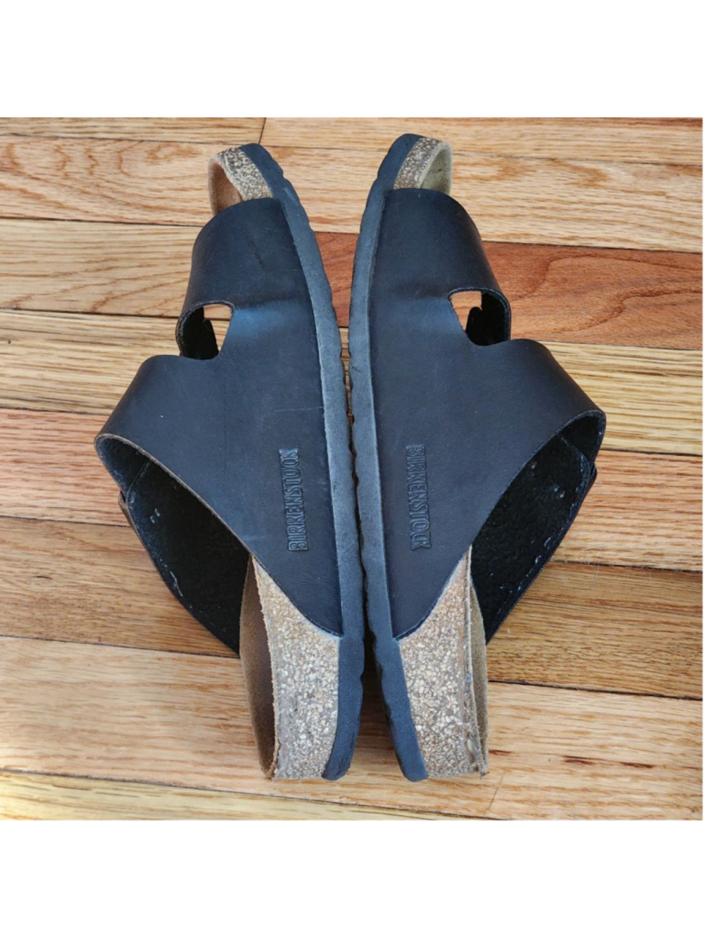 BIRKENSTOCK Black Arizona Birki Flor Slide Sandals Size 39 8 - Picture 7 of 10